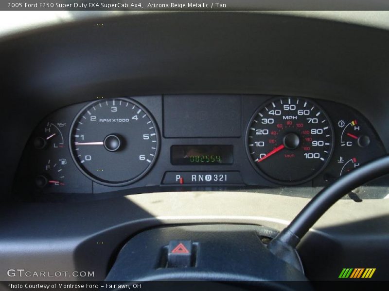 Arizona Beige Metallic / Tan 2005 Ford F250 Super Duty FX4 SuperCab 4x4