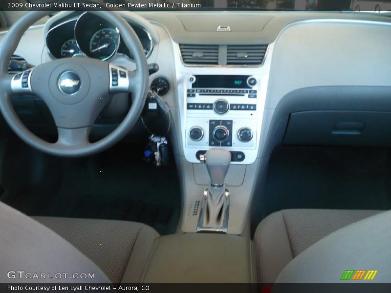 Golden Pewter Metallic / Titanium 2009 Chevrolet Malibu LT Sedan