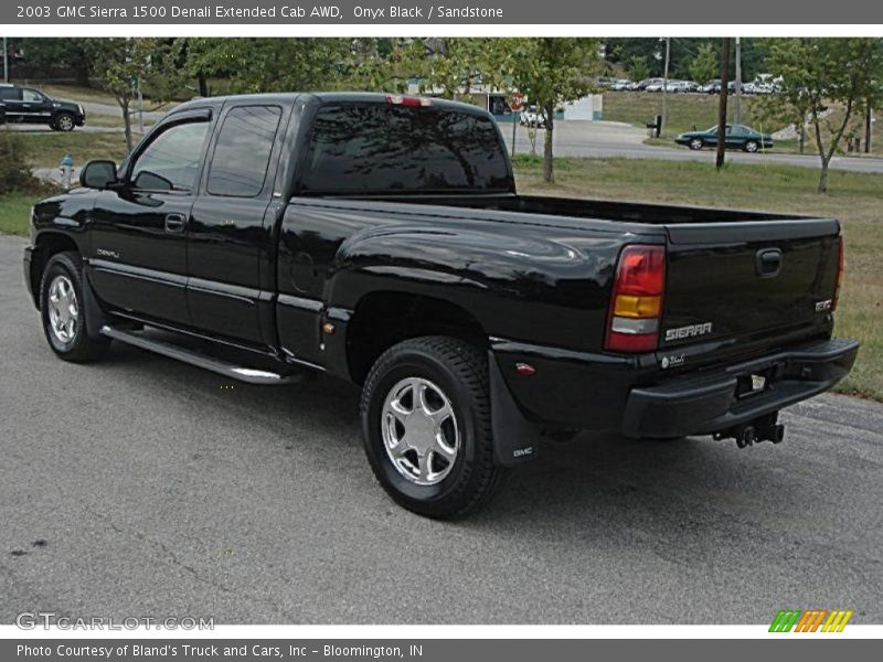 Onyx Black / Sandstone 2003 GMC Sierra 1500 Denali Extended Cab AWD