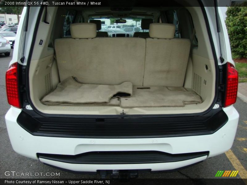 Tuscan Pearl White / Wheat 2008 Infiniti QX 56 4WD