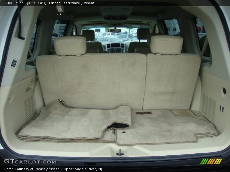 Tuscan Pearl White / Wheat 2008 Infiniti QX 56 4WD
