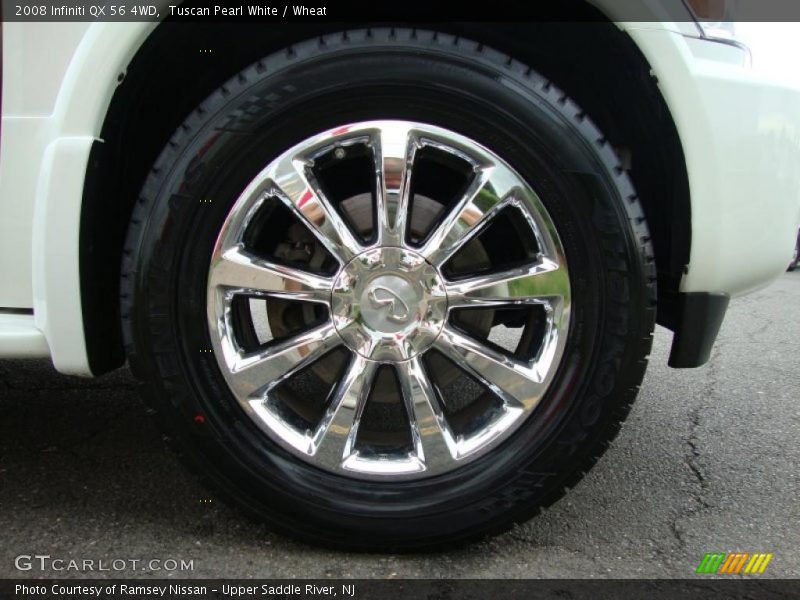 Tuscan Pearl White / Wheat 2008 Infiniti QX 56 4WD