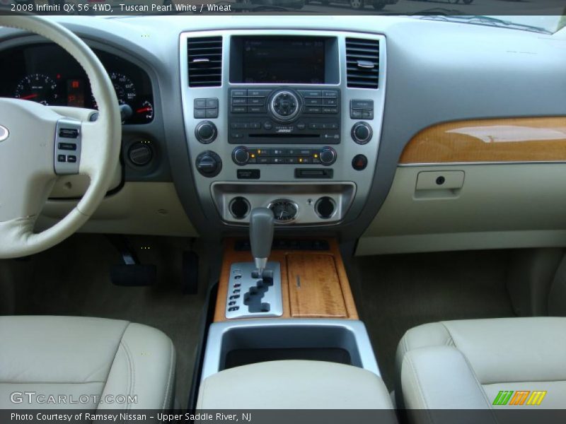 Tuscan Pearl White / Wheat 2008 Infiniti QX 56 4WD