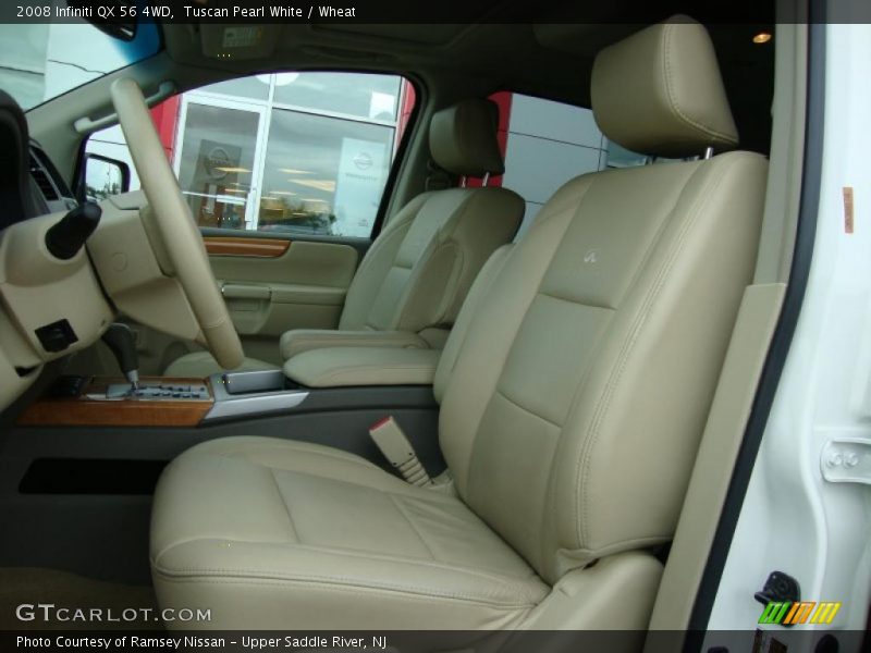 Tuscan Pearl White / Wheat 2008 Infiniti QX 56 4WD
