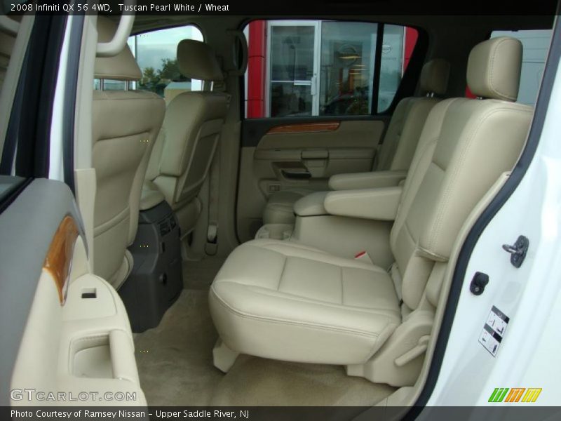 Tuscan Pearl White / Wheat 2008 Infiniti QX 56 4WD