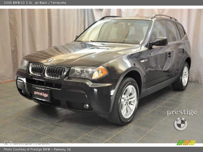 Jet Black / Terracotta 2006 BMW X3 3.0i