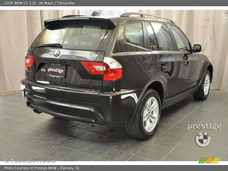 Jet Black / Terracotta 2006 BMW X3 3.0i