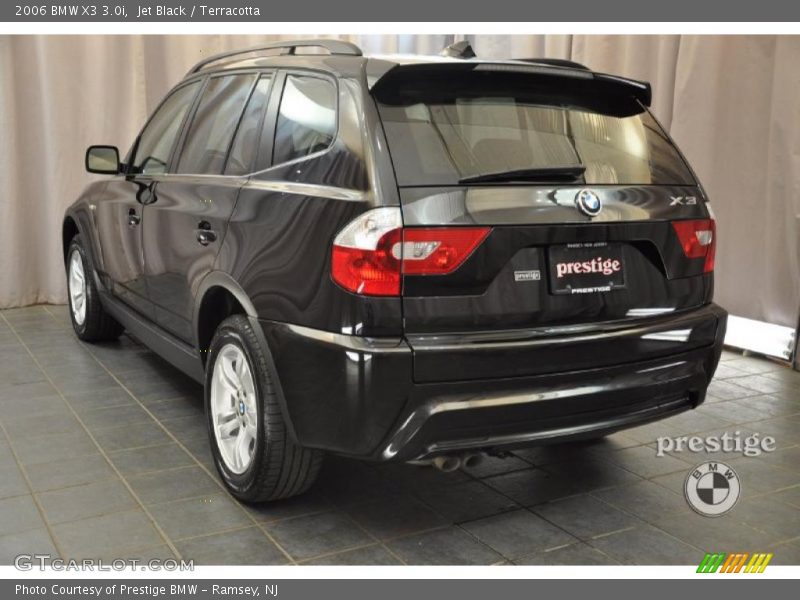 Jet Black / Terracotta 2006 BMW X3 3.0i