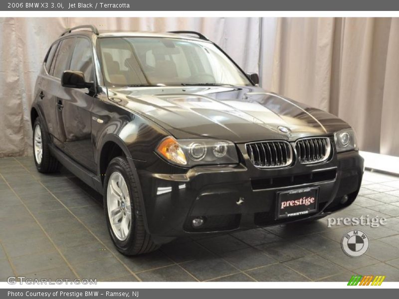 Jet Black / Terracotta 2006 BMW X3 3.0i