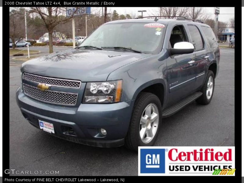 Blue Granite Metallic / Ebony 2008 Chevrolet Tahoe LTZ 4x4
