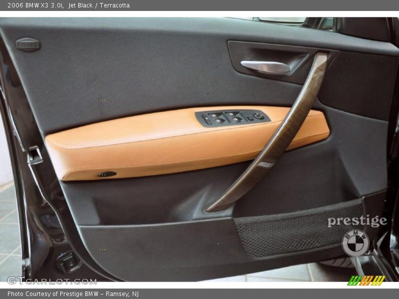 Jet Black / Terracotta 2006 BMW X3 3.0i