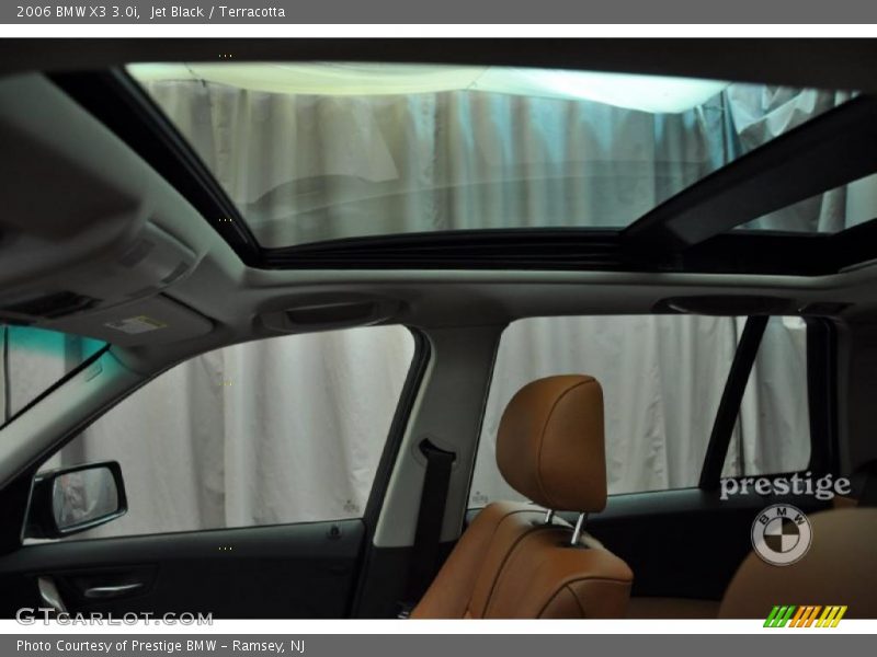 Jet Black / Terracotta 2006 BMW X3 3.0i