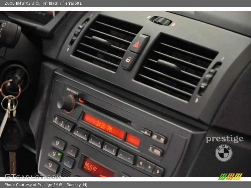 Jet Black / Terracotta 2006 BMW X3 3.0i