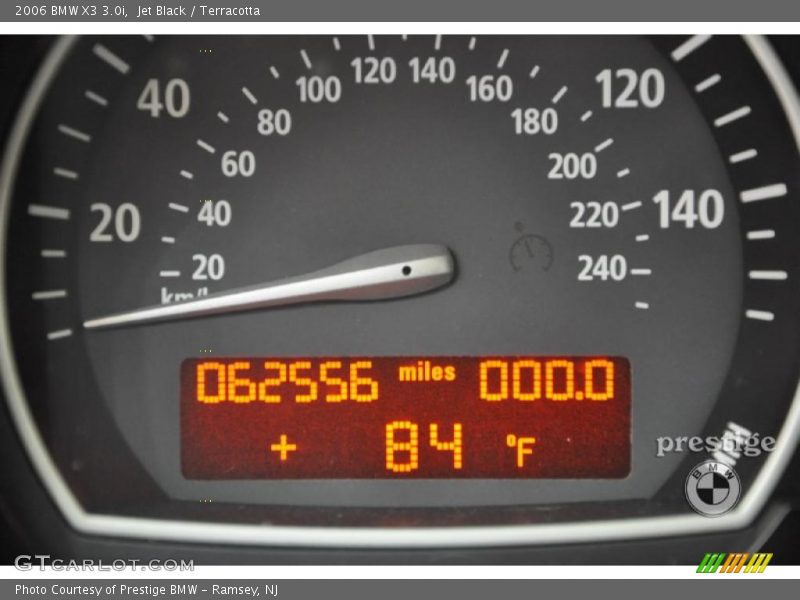 Jet Black / Terracotta 2006 BMW X3 3.0i