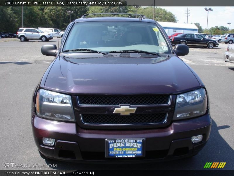 Dark Cherry Metallic / Light Gray 2008 Chevrolet TrailBlazer LT 4x4