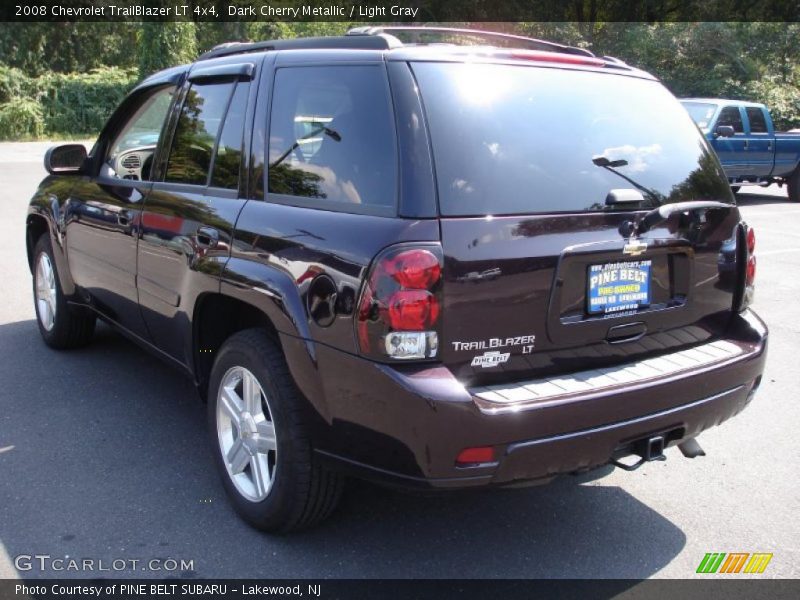 Dark Cherry Metallic / Light Gray 2008 Chevrolet TrailBlazer LT 4x4