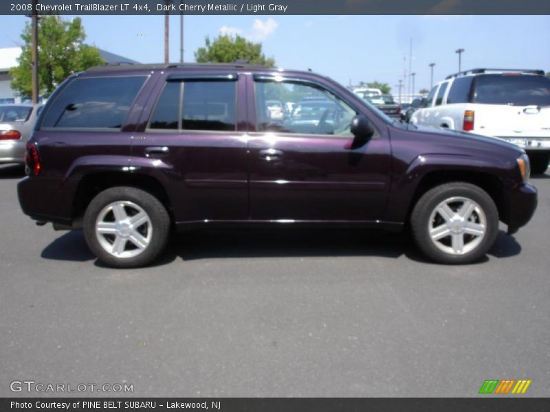 Dark Cherry Metallic / Light Gray 2008 Chevrolet TrailBlazer LT 4x4