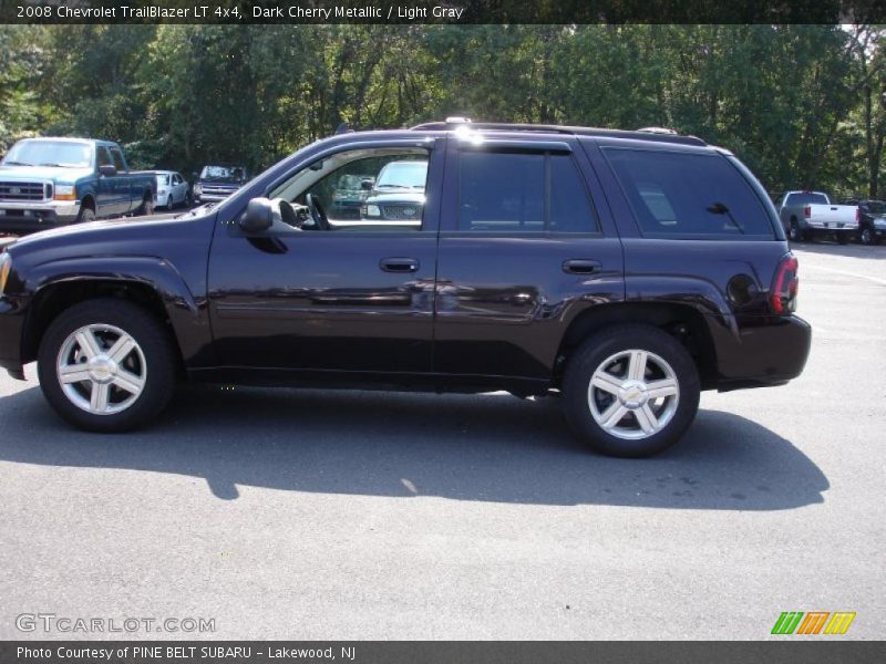 Dark Cherry Metallic / Light Gray 2008 Chevrolet TrailBlazer LT 4x4