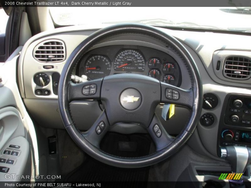 Dark Cherry Metallic / Light Gray 2008 Chevrolet TrailBlazer LT 4x4