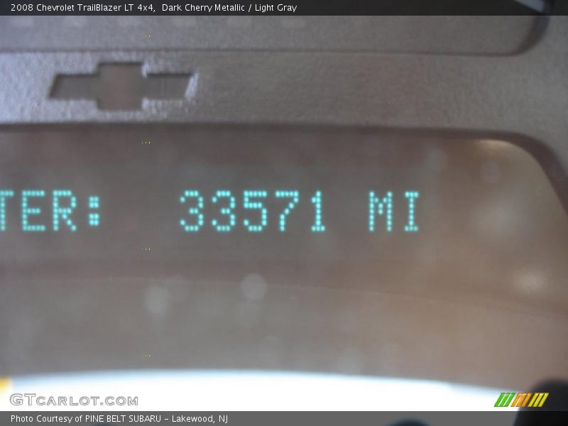 Dark Cherry Metallic / Light Gray 2008 Chevrolet TrailBlazer LT 4x4