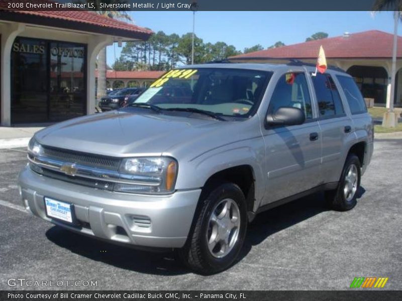 Silverstone Metallic / Light Gray 2008 Chevrolet TrailBlazer LS