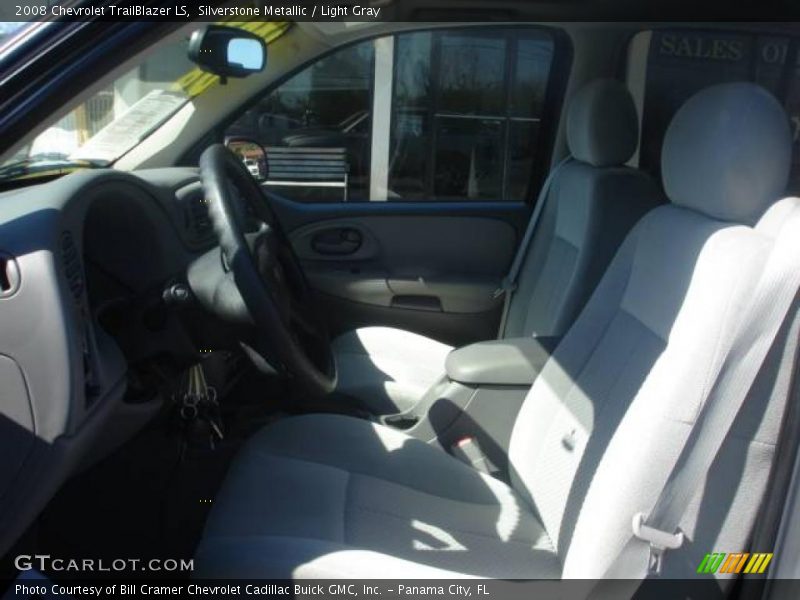 Silverstone Metallic / Light Gray 2008 Chevrolet TrailBlazer LS