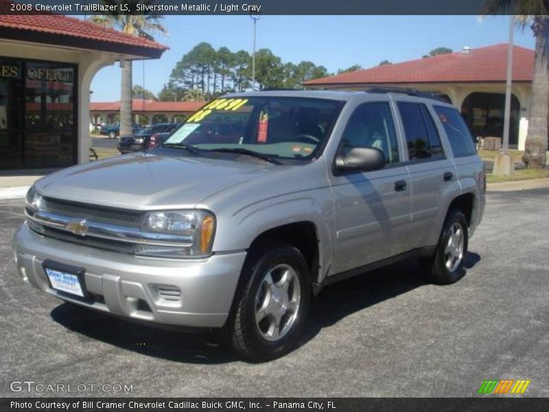 Silverstone Metallic / Light Gray 2008 Chevrolet TrailBlazer LS