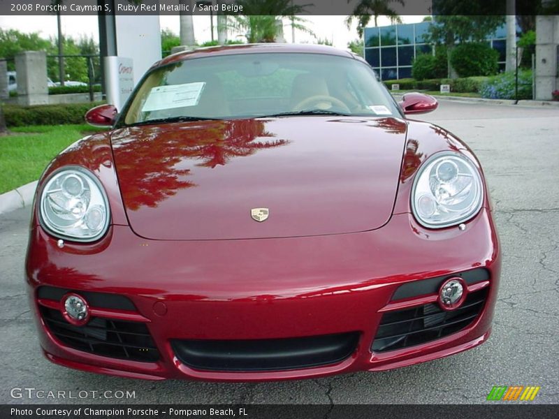 Ruby Red Metallic / Sand Beige 2008 Porsche Cayman S