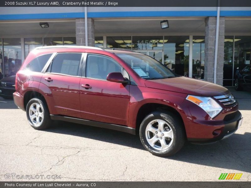 Cranberry Red Metallic / Beige 2008 Suzuki XL7 Luxury AWD