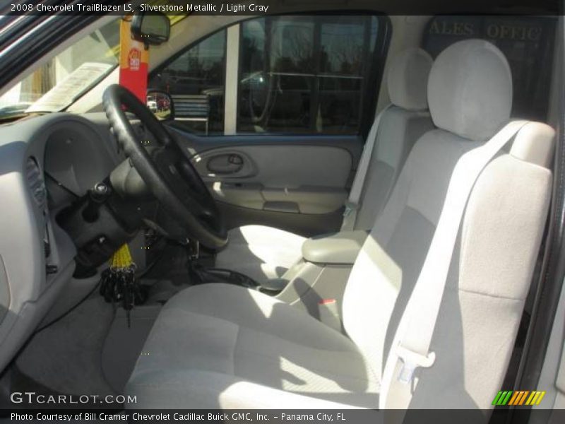 Silverstone Metallic / Light Gray 2008 Chevrolet TrailBlazer LS