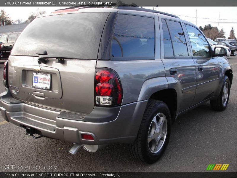 Graystone Metallic / Light Gray 2008 Chevrolet TrailBlazer LS