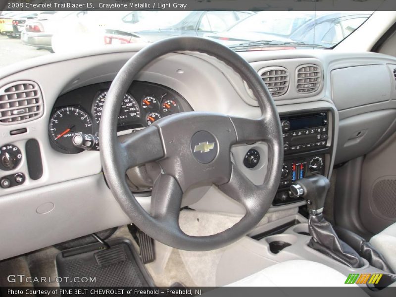 Graystone Metallic / Light Gray 2008 Chevrolet TrailBlazer LS