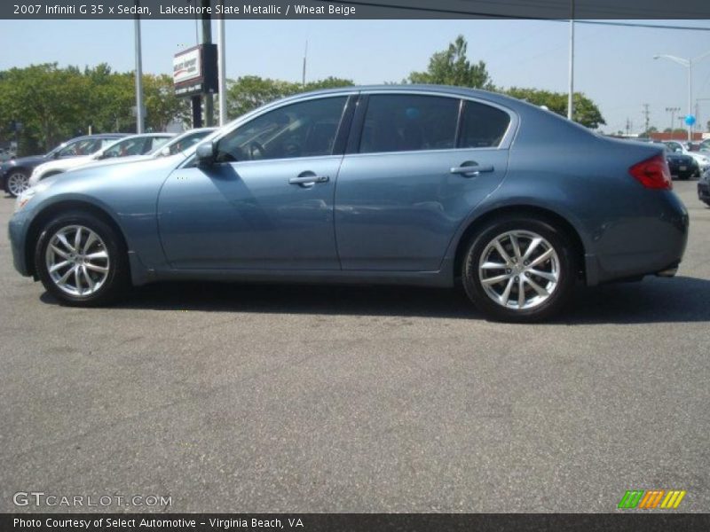 Lakeshore Slate Metallic / Wheat Beige 2007 Infiniti G 35 x Sedan