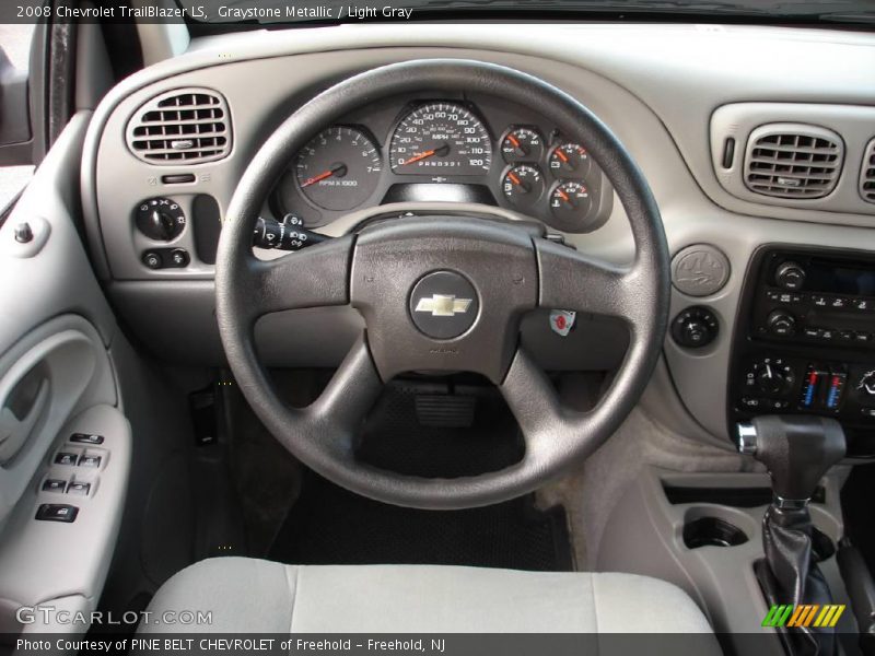 Graystone Metallic / Light Gray 2008 Chevrolet TrailBlazer LS