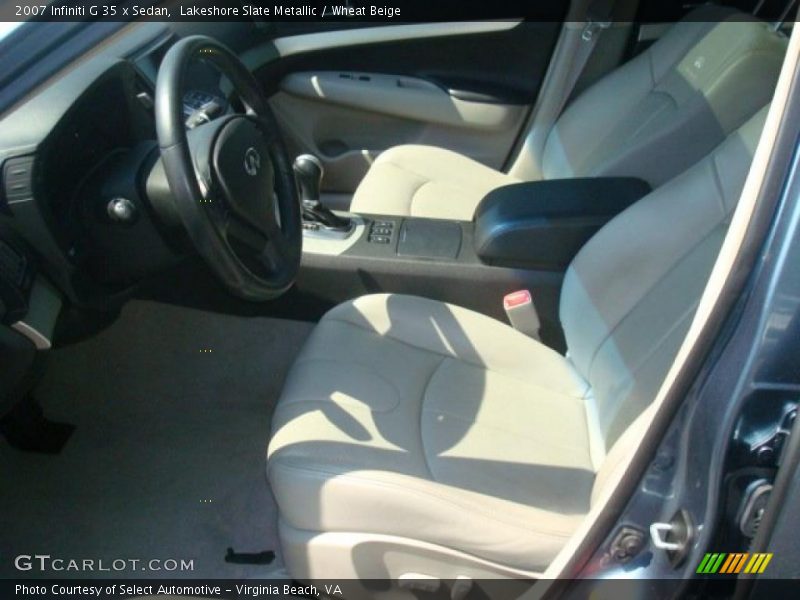 Lakeshore Slate Metallic / Wheat Beige 2007 Infiniti G 35 x Sedan