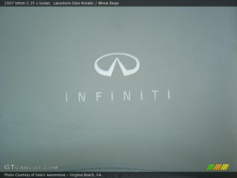 Lakeshore Slate Metallic / Wheat Beige 2007 Infiniti G 35 x Sedan