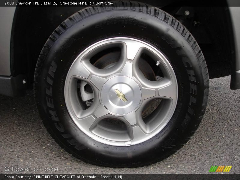Graystone Metallic / Light Gray 2008 Chevrolet TrailBlazer LS