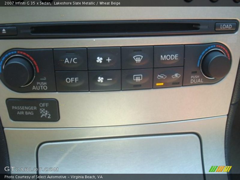 Lakeshore Slate Metallic / Wheat Beige 2007 Infiniti G 35 x Sedan