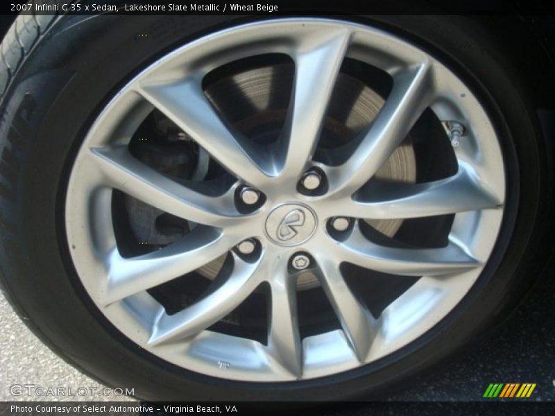 Lakeshore Slate Metallic / Wheat Beige 2007 Infiniti G 35 x Sedan