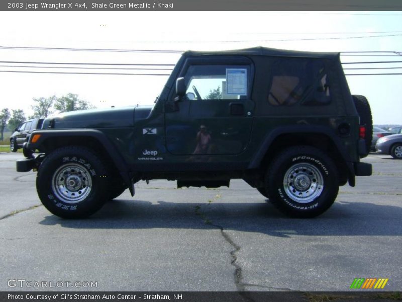 Shale Green Metallic / Khaki 2003 Jeep Wrangler X 4x4