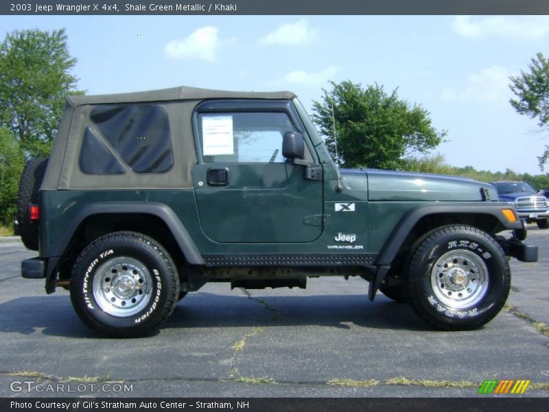 Shale Green Metallic / Khaki 2003 Jeep Wrangler X 4x4