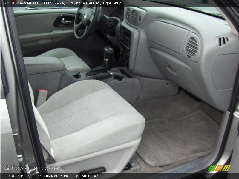 Graystone Metallic / Light Gray 2008 Chevrolet TrailBlazer LS 4x4