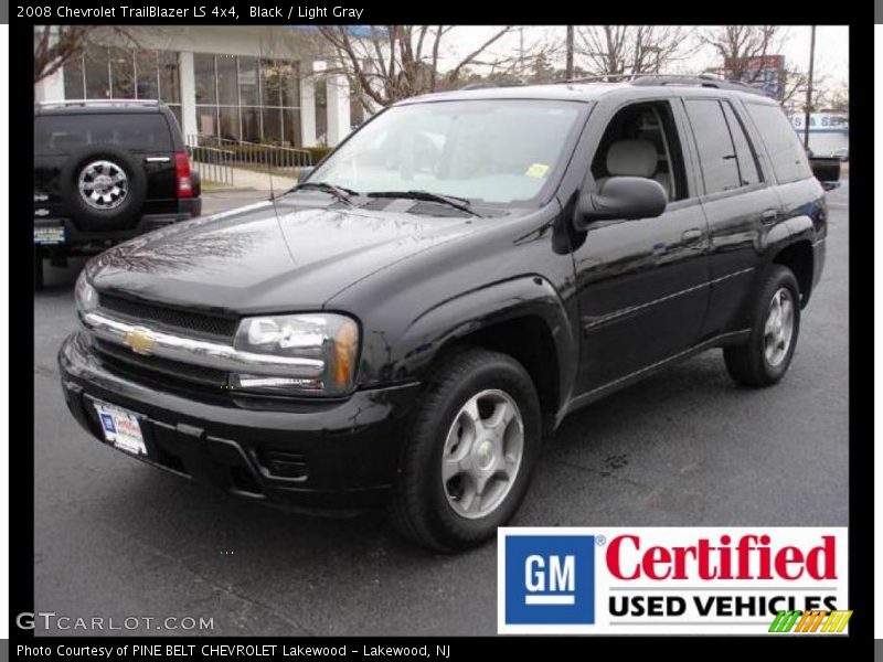 Black / Light Gray 2008 Chevrolet TrailBlazer LS 4x4