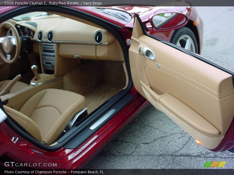 Ruby Red Metallic / Sand Beige 2008 Porsche Cayman S
