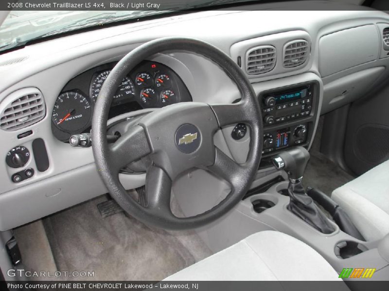 Black / Light Gray 2008 Chevrolet TrailBlazer LS 4x4