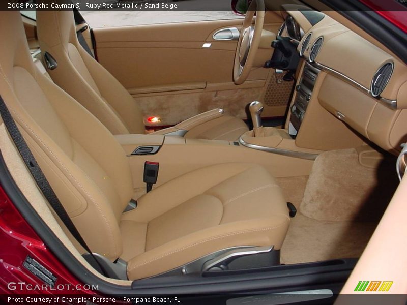 Ruby Red Metallic / Sand Beige 2008 Porsche Cayman S