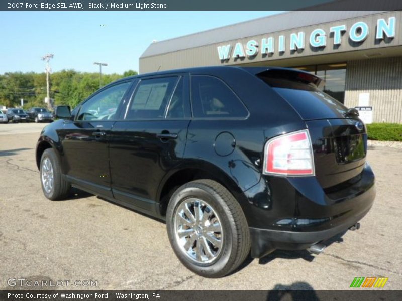 Black / Medium Light Stone 2007 Ford Edge SEL AWD