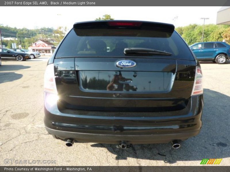 Black / Medium Light Stone 2007 Ford Edge SEL AWD