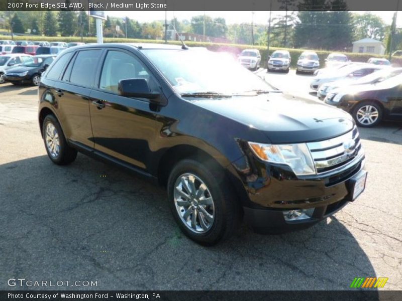 Black / Medium Light Stone 2007 Ford Edge SEL AWD