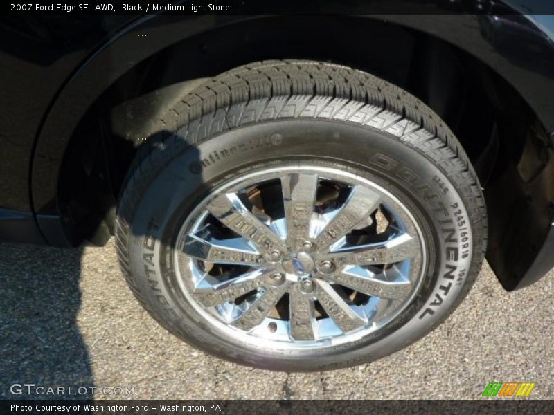 Black / Medium Light Stone 2007 Ford Edge SEL AWD